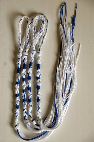 Judaica - Tzitzit – Traditional Blue And White Tassels